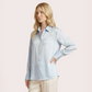 Silk V-neck long sleeved shirt-Nomee