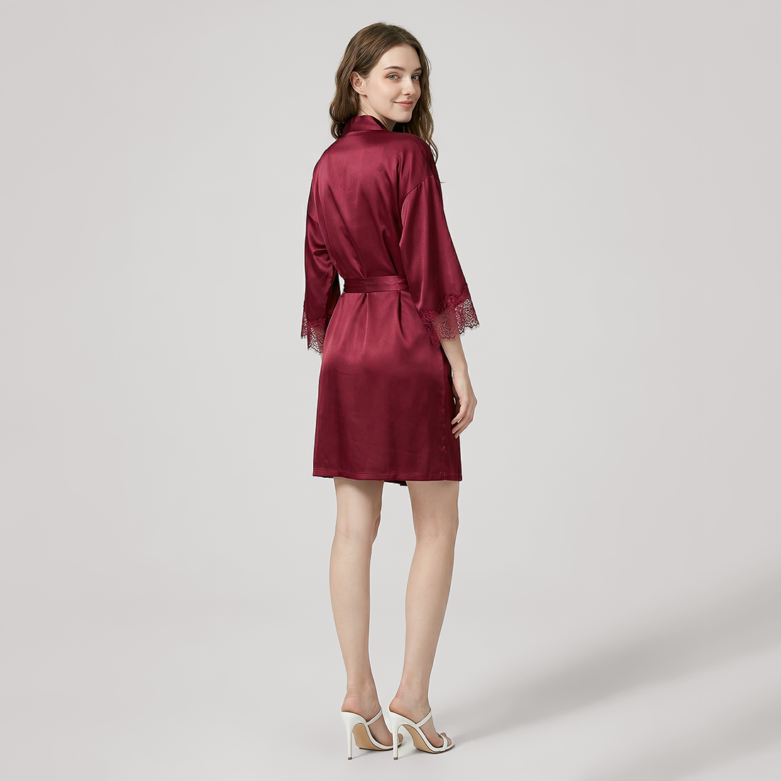 100% Mulberry Silk Robe for Women - High-End Bathrobe - Nomee