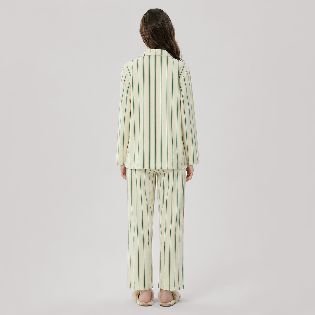 Women's Modal Vertical Stripe Pajama Set - Nomee