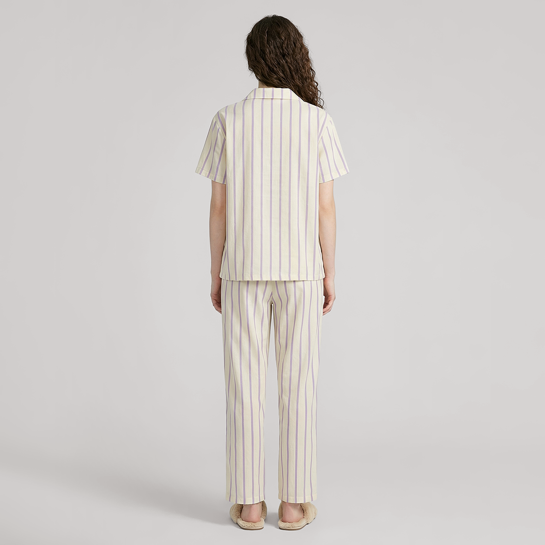 Women's Modal Vertical Stripe Pajama Set - Nomee