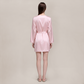 100% Mulberry Silk Embroidered V-Neck Long Robe - Nomee