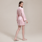 100% Mulberry Silk Embroidered V-Neck Long Robe - Nomee