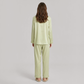 19 Momme Mulberry Silk Pajama Set for Women - Long Sleeve Pants Set - Nomee