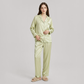 19 Momme Mulberry Silk Pajama Set for Women - Long Sleeve Pants Set - Nomee