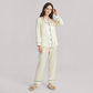 19 Momme Mulberry Silk Pajama Set for Women - Long Sleeve Pants Set - Nomee