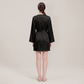 100% Mulberry Silk Embroidered V-Neck Long Robe - Nomee