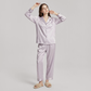 19 Momme Mulberry Silk Pajama Set for Women - Long Sleeve Pants Set - Nomee