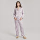 19 Momme Mulberry Silk Pajama Set for Women - Long Sleeve Pants Set - Nomee