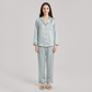 19 Momme Mulberry Silk Pajama Set for Women - Long Sleeve Pants Set - Nomee