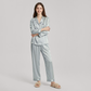 19 Momme Mulberry Silk Pajama Set for Women - Long Sleeve Pants Set - Nomee