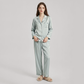 19 Momme Mulberry Silk Pajama Set for Women - Long Sleeve Pants Set - Nomee