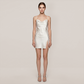 100% Mulberry Silk Backless Slit Cami Nightgown - Nomee