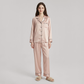 19 Momme Mulberry Silk Pajama Set for Women - Long Sleeve Pants Set - Nomee