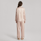 19 Momme Mulberry Silk Pajama Set for Women - Long Sleeve Pants Set - Nomee