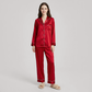 19 Momme Mulberry Silk Pajama Set for Women - Long Sleeve Pants Set - Nomee