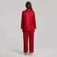 19 Momme Mulberry Silk Pajama Set for Women - Long Sleeve Pants Set - Nomee