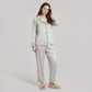 19 Momme Mulberry Silk Pajama Set for Women - Long Sleeve Pants Set - Nomee