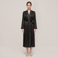 100% Mulberry Silk V-Neck Long Robe - Nomee
