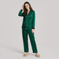 19 Momme Mulberry Silk Pajama Set for Women - Long Sleeve Pants Set - Nomee