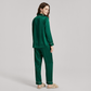 19 Momme Mulberry Silk Pajama Set for Women - Long Sleeve Pants Set - Nomee