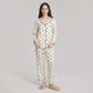 Crescent Print Mulberry Silk Pajama Set-Nomee