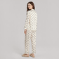 Crescent Print Mulberry Silk Pajama Set-Nomee