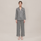 100% Mulberry Silk Striped Long Sleeve Pajama Set - Nomee