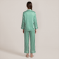 100% Mulberry Silk Striped Long Sleeve Pajama Set - Nomee