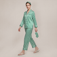 100% Mulberry Silk Striped Long Sleeve Pajama Set - Nomee