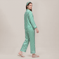 100% Mulberry Silk Striped Long Sleeve Pajama Set - Nomee