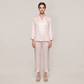 100% Mulberry Silk Striped Long Sleeve Pajama Set - Nomee