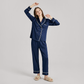 Nomee Retro Simple 100% Mulberry Silk Pajama Set