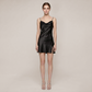 100% Mulberry Silk Backless Slit Cami Nightgown - Nomee