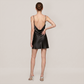 100% Mulberry Silk Backless Slit Cami Nightgown - Nomee