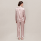 100% Mulberry Silk Piped Long Sleeve Pajama Set - Nomee