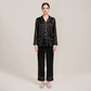 100% Mulberry Silk Piped Long Sleeve Pajama Set - Nomee