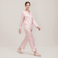 100% Mulberry Silk V-Neck Long Sleeve Pajama Set 25mm - Nomee