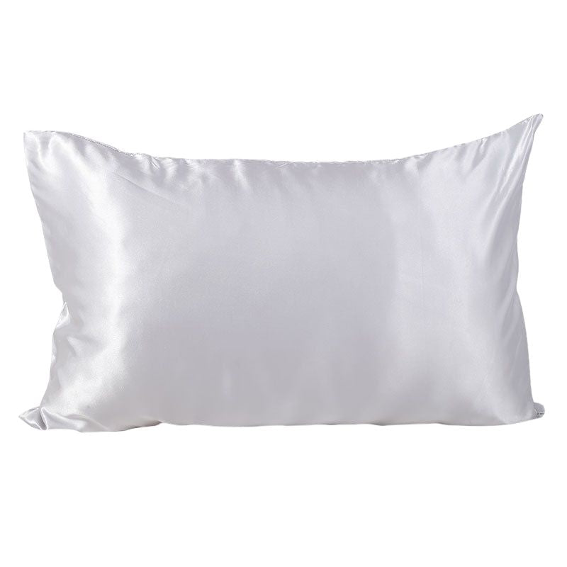 Wholesale zipper solid pillowcase double sided faux silk pillow cover-Nomee
