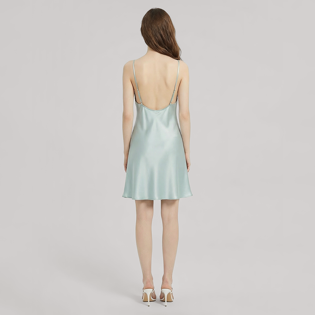 16 Momme Silk Slip Dress & Robe Set - 2 Piece Loungewear Set - Nomee