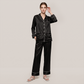 100% Mulberry Silk V-Neck Long Sleeve Pajama Set 25mm - Nomee