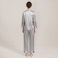 100% Mulberry Silk V-Neck Long Sleeve Pajama Set 25mm - Nomee