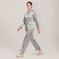 100% Mulberry Silk V-Neck Long Sleeve Pajama Set 25mm - Nomee