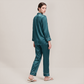 100% Mulberry Silk V-Neck Long Sleeve Pajama Set 25mm - Nomee