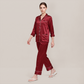 100% Mulberry Silk V-Neck Long Sleeve Pajama Set 25mm - Nomee