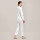 100% Mulberry Silk V-Neck Long Sleeve Pajama Set 25mm - Nomee