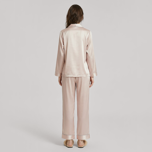 22 Momme Heavyweight Silk Pajama Set - Soft Breathable Sleepwear - Nomee