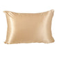 Wholesale zipper solid pillowcase double sided faux silk pillow cover-Nomee