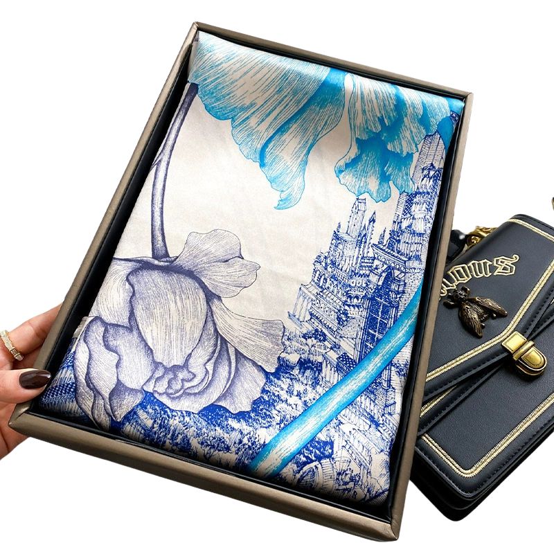 Wholesale mulberry silk square scarf