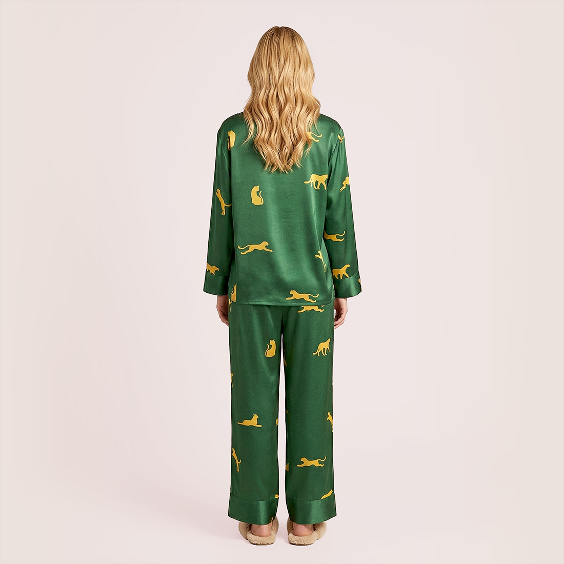 100% Mulberry Silk Long Sleeve Lapel Pajama Set (19mm) - Nomee