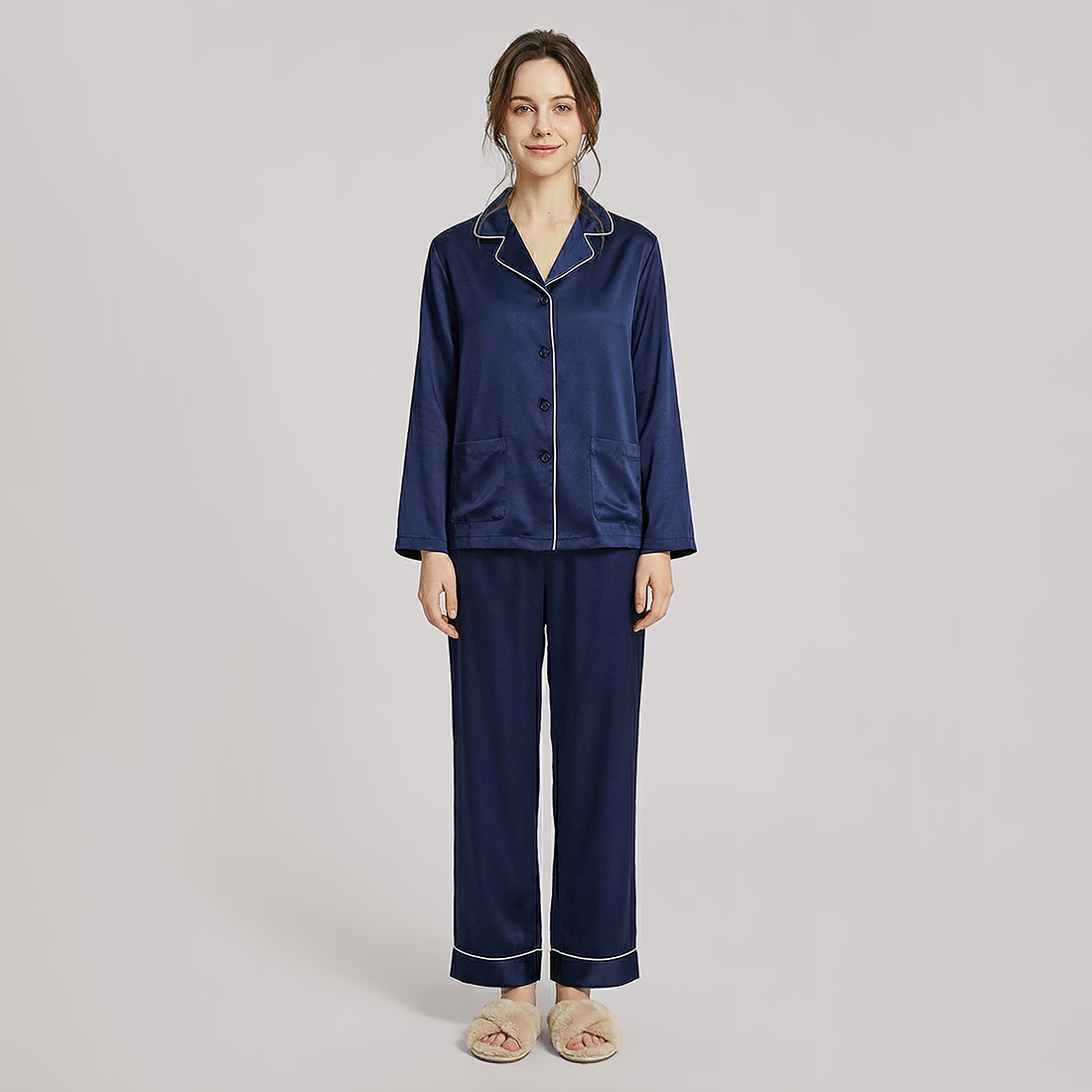 22 Momme Heavyweight Silk Pajama Set - Soft Breathable Sleepwear - Nomee